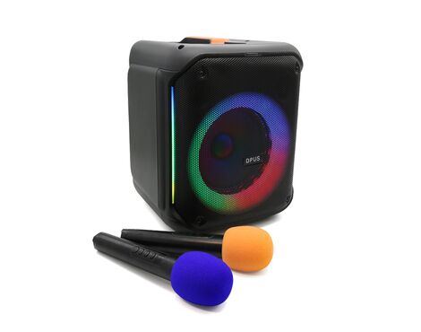 Zvucnik bluetooth DP-1741 PLUS sa dva mikrofona crni (MS).
