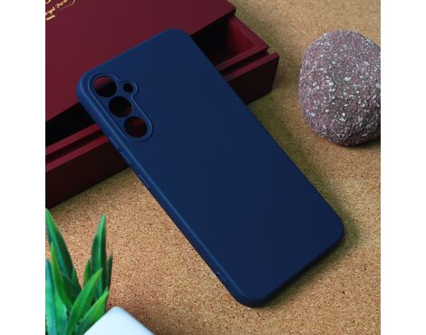 Silikonska futrola Teracell Giulietta - Samsung Galaxy A34 5G 5G mat tamno plava.