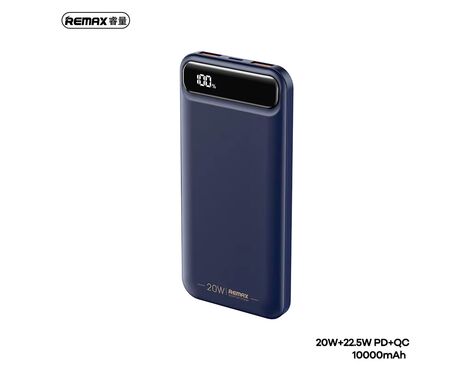 Univerzalna Back Up Baterija prenosiva baterija REMAX Bole Series RPP-520 PD20W+QC22.5W Fast Charging 10000mAh plavi.
