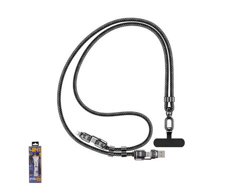 Crossbody visenamenski data kabl REMAX Vanguard 240W C7(A+C-C+L) 1,5m.