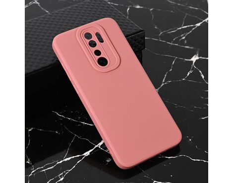 Silikonska futrola Teracell Giulietta - Xiaomi Redmi Note 8 Pro mat tamno roze.