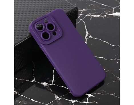 Silikonska futrola Teracell Giulietta - iPhone 13 Pro mat tamno ljubicasta.