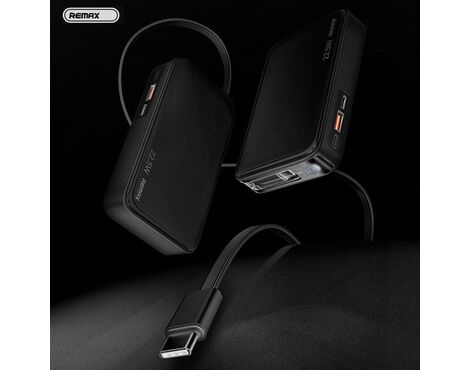 Univerzalna Back Up Baterija prenosiva baterija REMAX FCP-25 Fast Charging 22.5W(teleskopski kabl) Type-C 10000mAh crni.