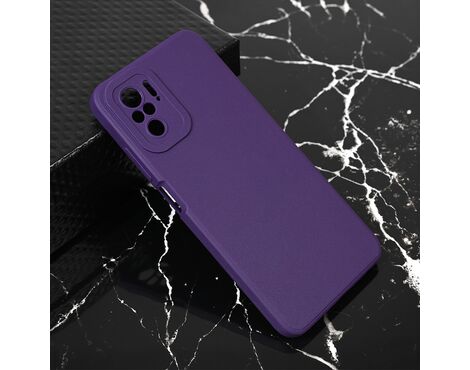 Silikonska futrola Teracell Giulietta - Xiaomi Redmi Note 10/Redmi Note 10S mat tamno ljubicasta.