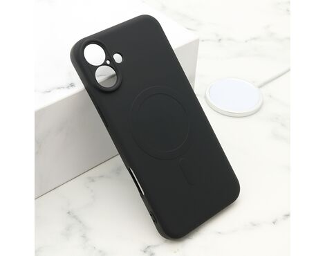 Futrola VELVET TOUCH MagSafe - iPhone 16 Plus (6.7) crna (MS).