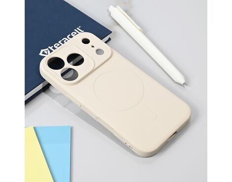 Silikonska futrola Teracell Giulietta Magsafe - iPhone 17 Pro bela.