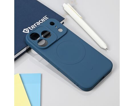 Silikonska futrola Teracell Giulietta Magsafe - iPhone 17 Pro plava.
