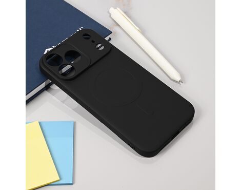 Silikonska futrola Teracell Giulietta Magsafe - iPhone 17 Pro Max 6.9 crna.