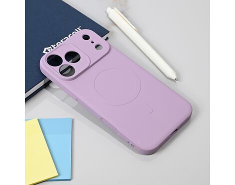 Silikonska futrola Teracell Giulietta Magsafe - iPhone 17 Pro Max 6.9 ljubicasta.
