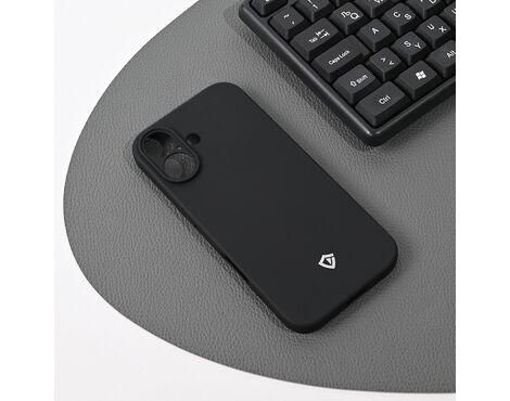 Silikonska futrola Teracell ultra tanka (skin) - iPhone 17 mat crna.