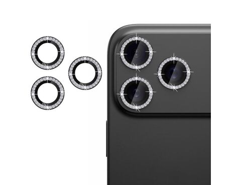 Zastita - kameru Diamond za iPhone 17 Pro crna.
