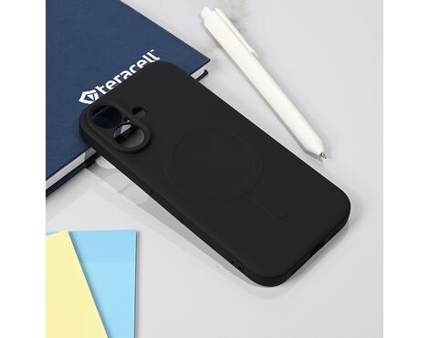 Silikonska futrola Teracell Giulietta Magsafe - iPhone 17 crna.