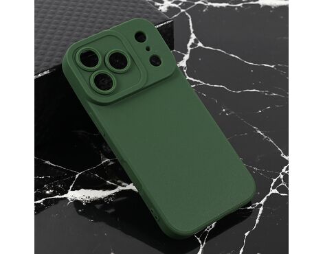 Silikonska futrola Teracell Giulietta - iPhone 17 Pro mat zelena.