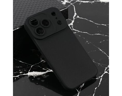 Silikonska futrola Teracell Giulietta - iPhone 17 Pro mat crna.