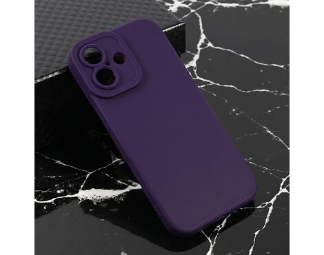 Silikonska futrola Teracell Giulietta - iPhone 17 mat tamno ljubicasta.