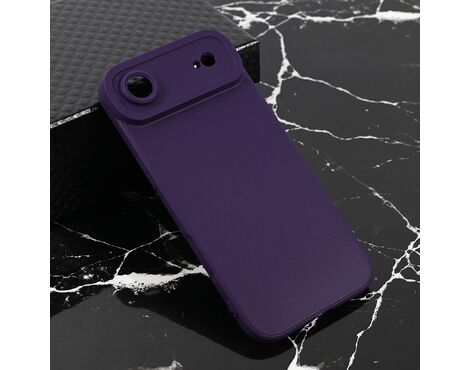 Silikonska futrola Teracell Giulietta - iPhone 17 Air mat tamno ljubicasta.
