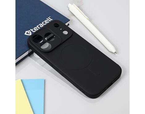 Silikonska futrola Teracell Giulietta Magsafe - iPhone 17 Pro crna.