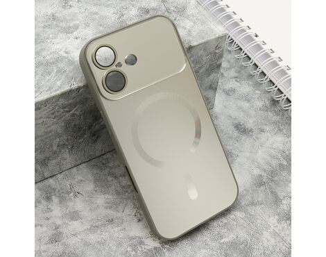 Futrola COLOR METAL Magsafe - iPhone 17 (6.3) siva (MS).