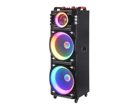 Zvucnik Bluetooth NDR-1526 100W 2*15 inca sa dva mikrofona crni (MS).