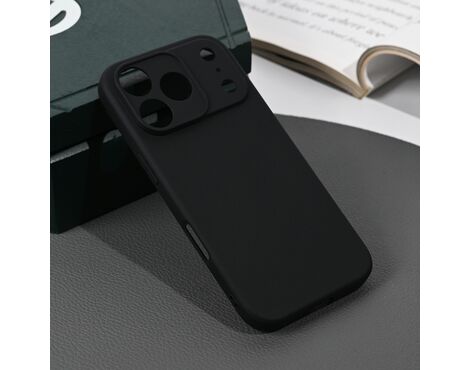 Silikonska futrola Skin - iPhone 17 Pro mat crna.