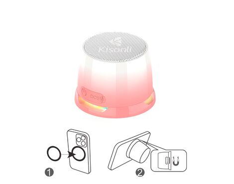 Bluetooth zvucnik Kisonli C100 roze.