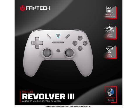 Joypad wireless Fantech WGP12S Revolver III sivi.