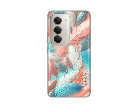 Silikonska futrola PRINT - Xiaomi Redmi 15 4G Pastel Feathers.