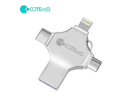 USB flash memorija Coteci CS8836 128GB USB 3.0/micro USB/Type C/lightning.
