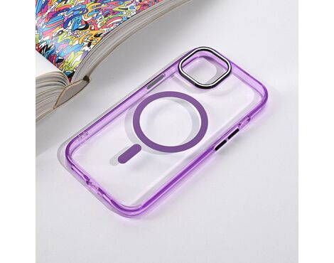 Futrola Magsafe Color Pop - iPhone 15 6.1 ljubicasta.