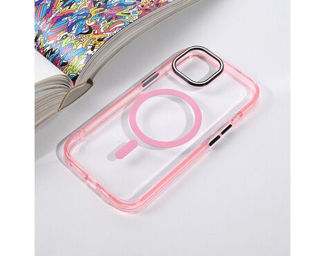 Futrola Magsafe Color Pop - iPhone 15 6.1 roze.
