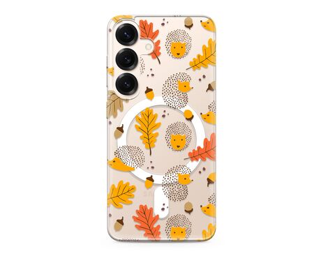 Futrola silikonska print MagSafe - Samsung S931 Galaxy S25 5G leaves (MS).