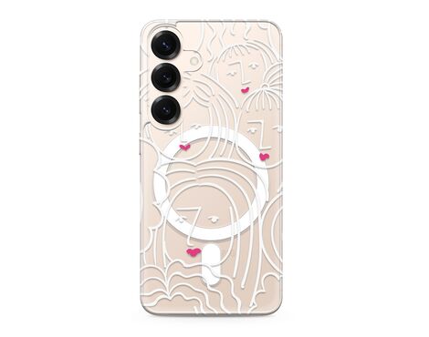 Futrola silikonska print MagSafe - Samsung S931 Galaxy S25 5G faces (MS).