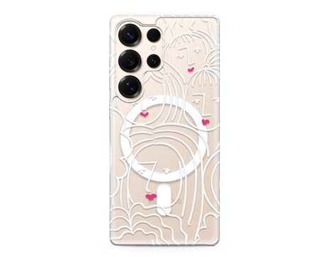 Futrola silikonska print MagSafe - Samsung S938 Galaxy S25 Ultra 5G faces (MS).