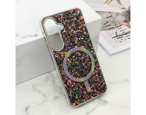 Futrola GLAM GLOW MagSafe - Samsung S921 Galaxy S24 5G/Samsung S931 Galaxy S25 5G crna (MS).