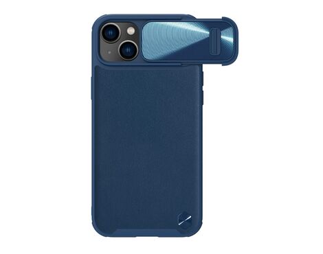 Futrola Nillkin Cam Shield Leather S - iPhone 14 (6.1) plava (MS).