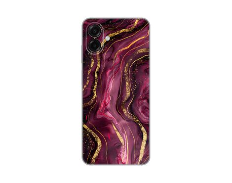 Silikonska futrola PRINT - Samsung A075F Galaxy A07 Burgundy.