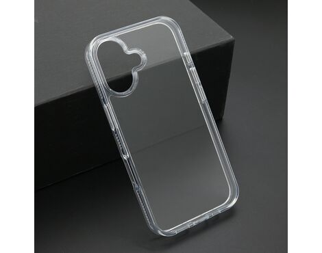 Futrola COLOR frame za iphone 16 (6.1) srebrna (providna) (MS).