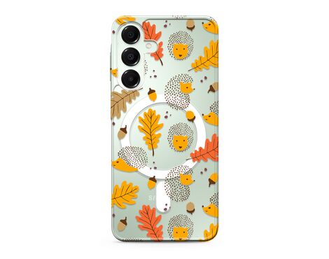 Futrola silikonska print MagSafe - Samsung A166 Galaxy A16 5G leaves (MS).