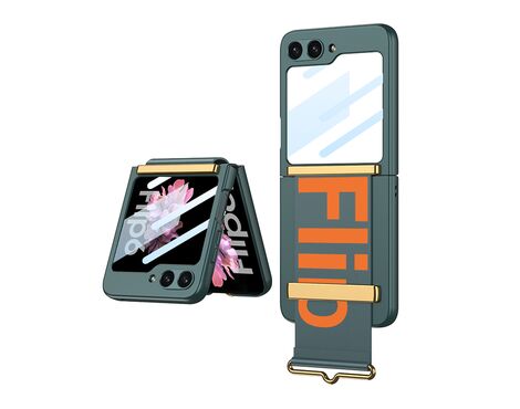 Futrola STRAP CASE - Samsung F741B/F761B Galaxy Z Flip 6 5G/Z Flip 7 FE 5G tamno zelena (GKK case) (MS).