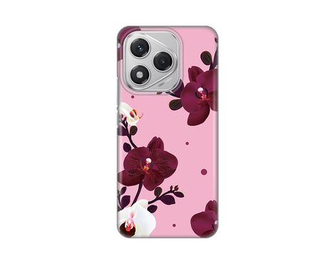 Silikonska futrola PRINT Skin - Huawei Honor 400 Lite Pink Orchid.