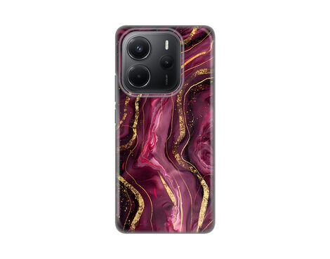 Silikonska futrola PRINT - Xiaomi Redmi Note 14 4G (SRB) Burgundy.