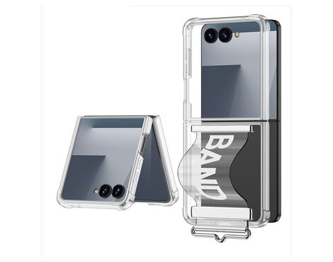 Futrola providna STRAP - Samsung F751B Galaxy Z Flip 7 5G bela (GKK case) (MS).