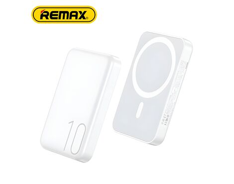 Univerzalna Back Up Baterija prenosiva baterija Magsafe REMAX Usion Series RPP-65 PD 20W + QC 15W Fast Charging 10000mAh beli.