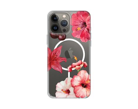 Futrola print Magsafe - iPhone 13 Pro Max 6.7 Hibiscus.