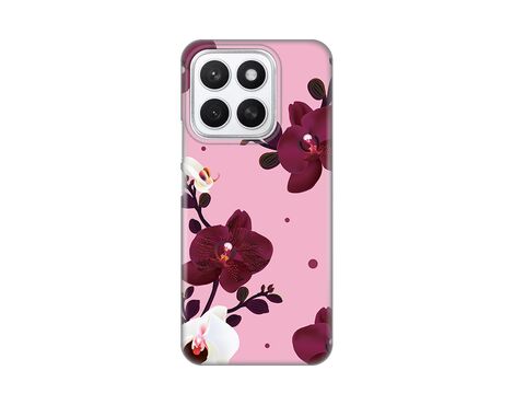 Silikonska futrola PRINT Skin - Huawei Honor X8c Pink Orchid.