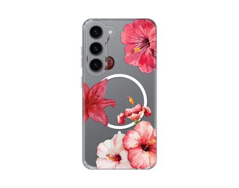 Futrola print Magsafe - Samsung S911B Galaxy S23 Hibiscus.