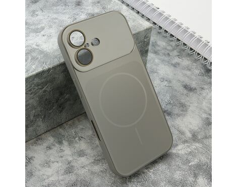 Futrola COLOR METAL MagSafe II - iPhone 17 srebrna (MS).