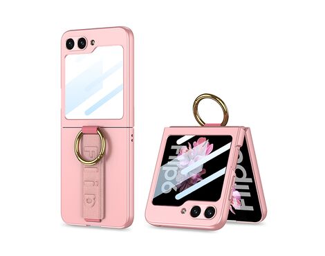 Futrola STRAP RING CASE - Samsung F741B/F761B Galaxy Z Flip 6 5G/Z Flip 7 FE 5G roze (GKK case) (MS).