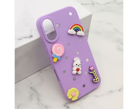 Futrola TOY - iPhone 16 (6.1) ljubicasta (MS).