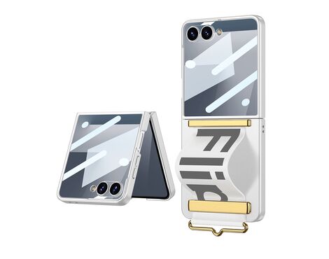 Futrola STRAP CASE - Samsung F751B Galaxy Z Flip 7 5G bela (GKK case) (MS).